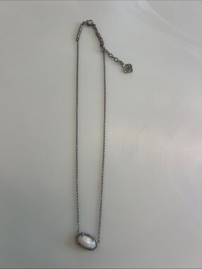 Kendra Scott Silver Elise Pendant Necklace